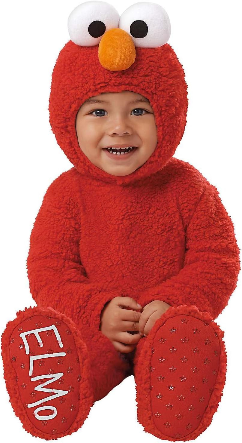 Spirit Halloween Sesame Street Baby Elmo Costume | Officially licensed | Baby Jumpsuit Costume | Amazon (US)