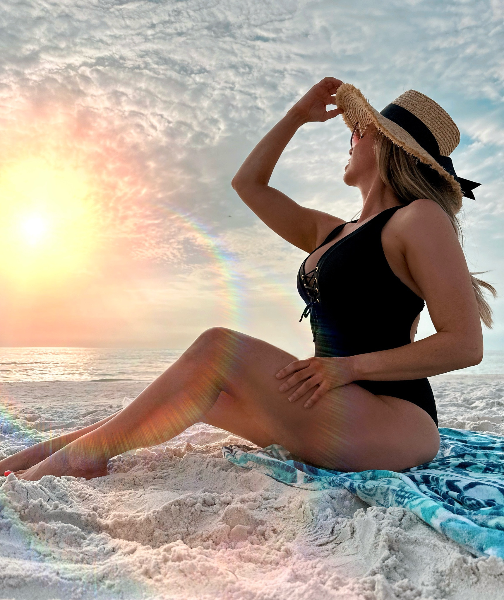 🌴☀️🏖️ this swimsuit fits like a dream! So great all day at the beach! I put on shorts and an oversized button up shirt to go to dinner. The suit looks like a bodysuit with clothing for dinner. The perfect beach to dinner look. 
Runs tts, wearing a mediim

#LTKtravel #LTKswim #LTKover40