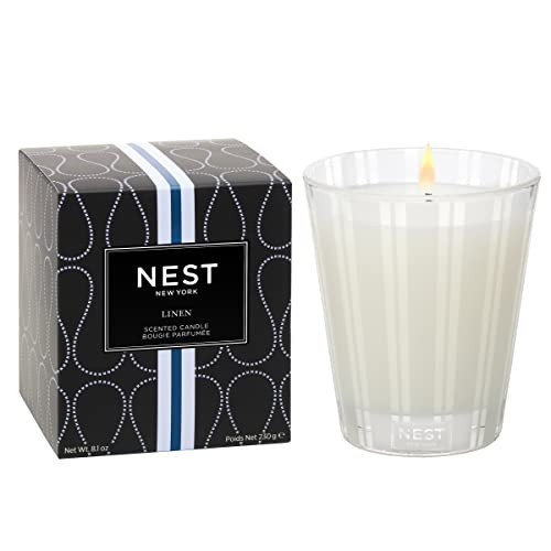 NEST Fragrances Linen Scented Classic Candle, 8 Ounce | Amazon (US)