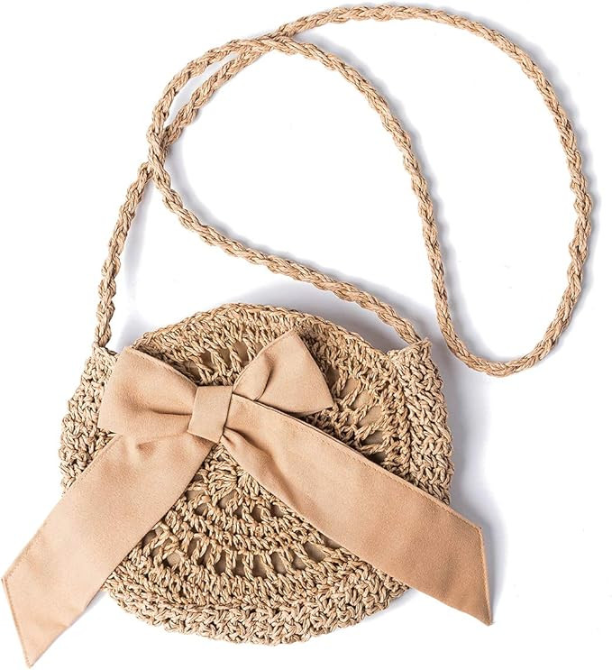 Straw Shoulder Bag, Kadell Women Handmade Summer Beach Crossbody Bag, for Travel Outing Dating, f... | Amazon (US)