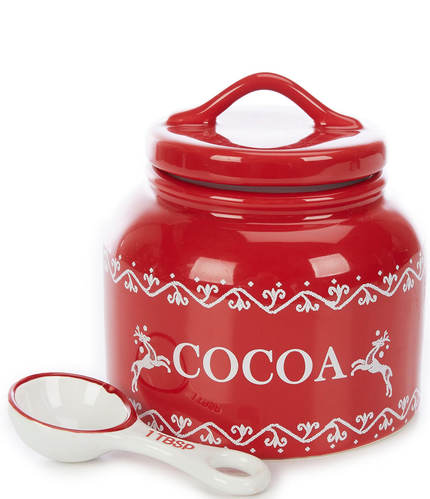 Holiday Fair Isle Collection Cocoa Jar | Dillard's