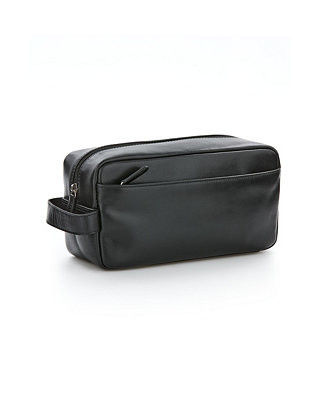 Men's Leather Travel Kit | Macy's