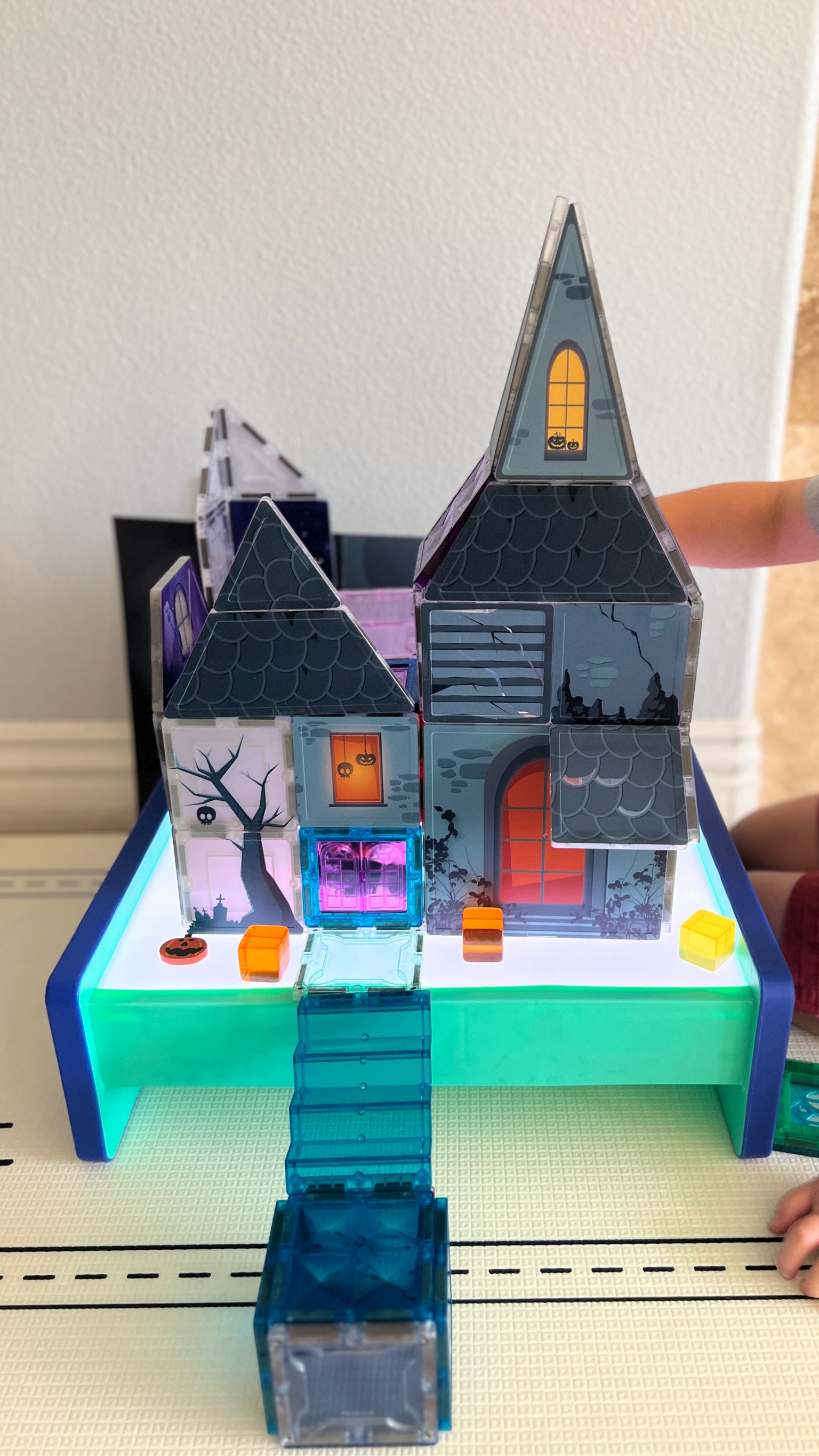 A pair made for spooky season! These haunted house magnetic tiles are so fun! They are double-sided, some pieces glow in the dark, and come with spooky figurines. The Battat light table adds a little more magic especially with its color changing feature.

#LTKKids #LTKSeasonal #LTKFamily