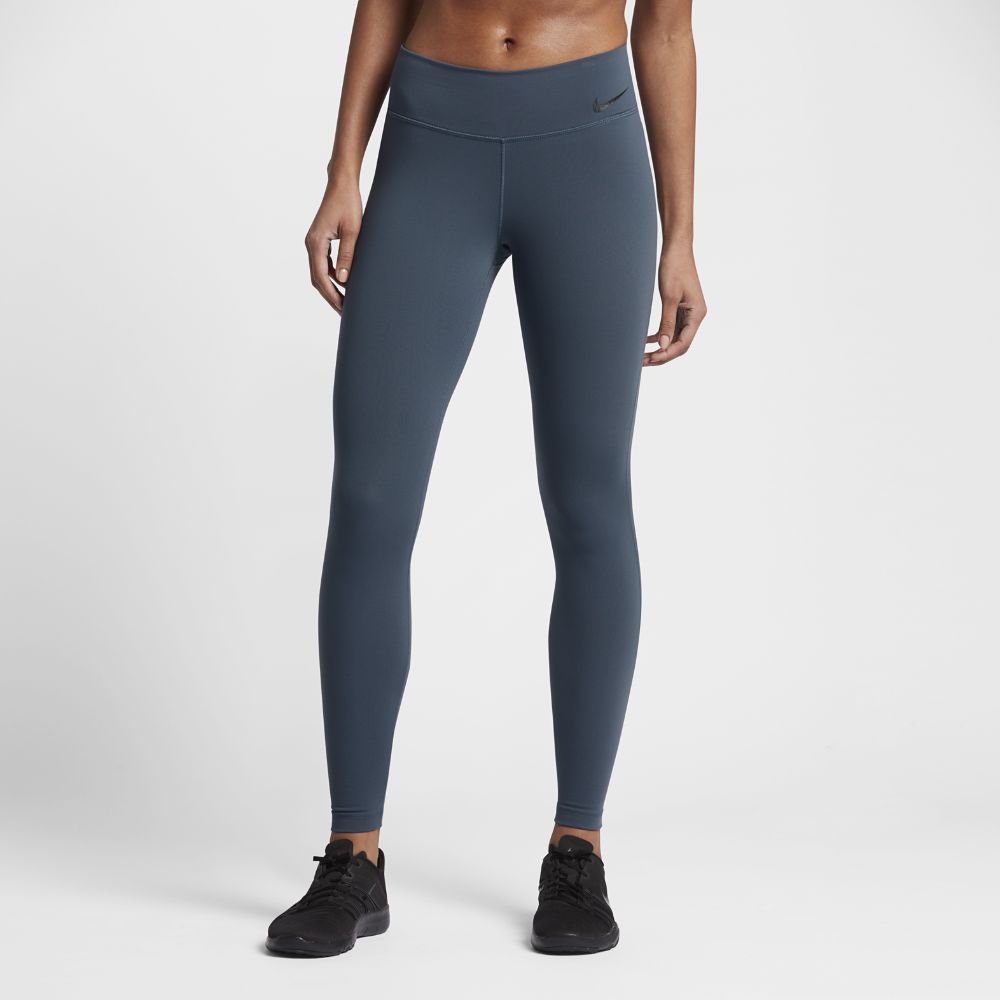 Nike Power Legendary Women's Mid Rise Training Tights Size XS (Blue) (Yoga Pants) | Nike US