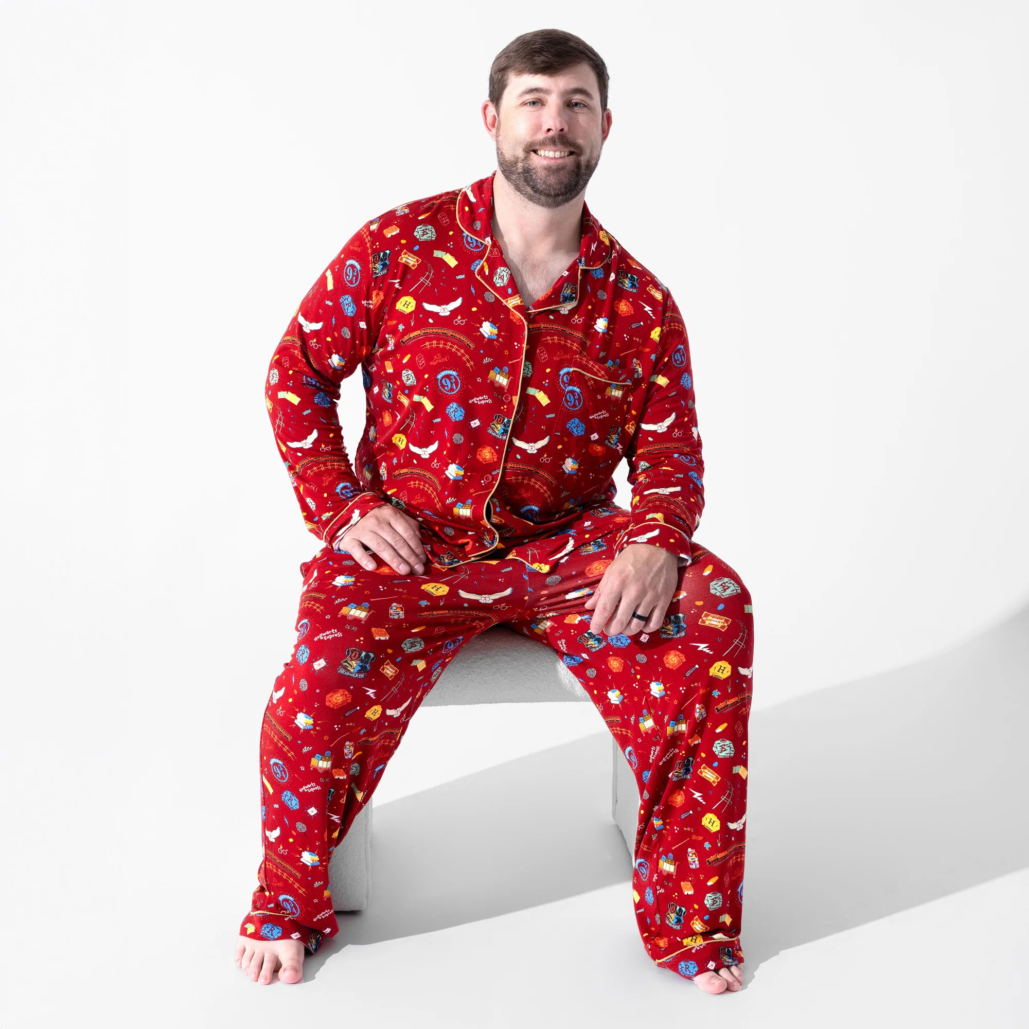 Hogwarts Express Bamboo Men's Pajama Set | Bellabu Bear