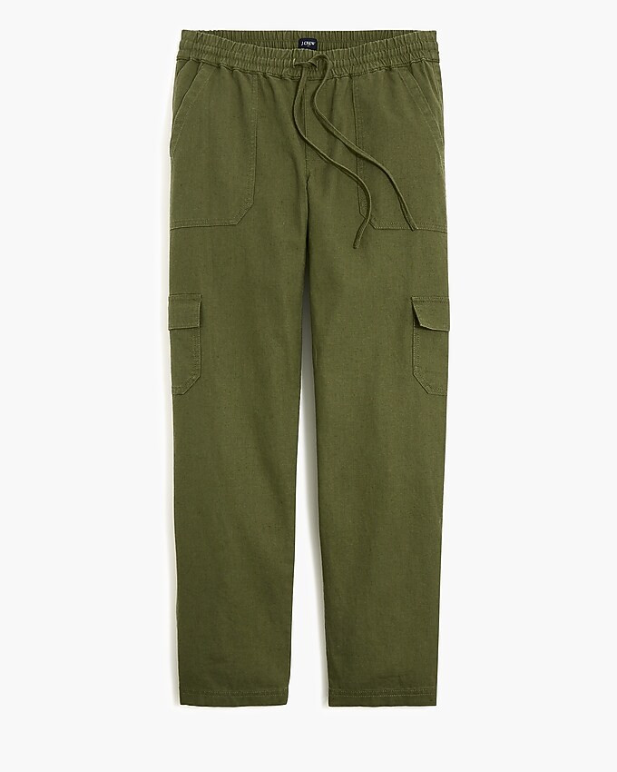 Linen-blend cropped cargo pant | J.Crew Factory