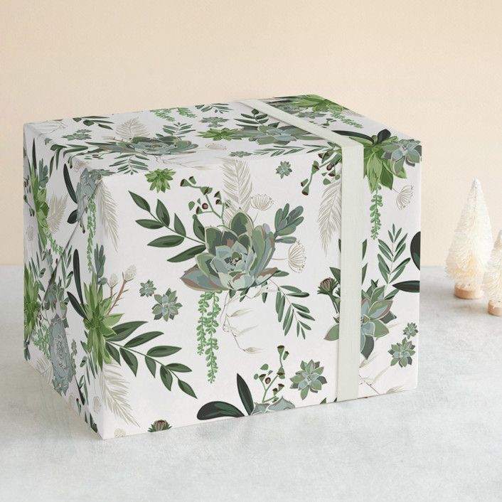 Wrapped in Succulents Wrapping Paper | Minted