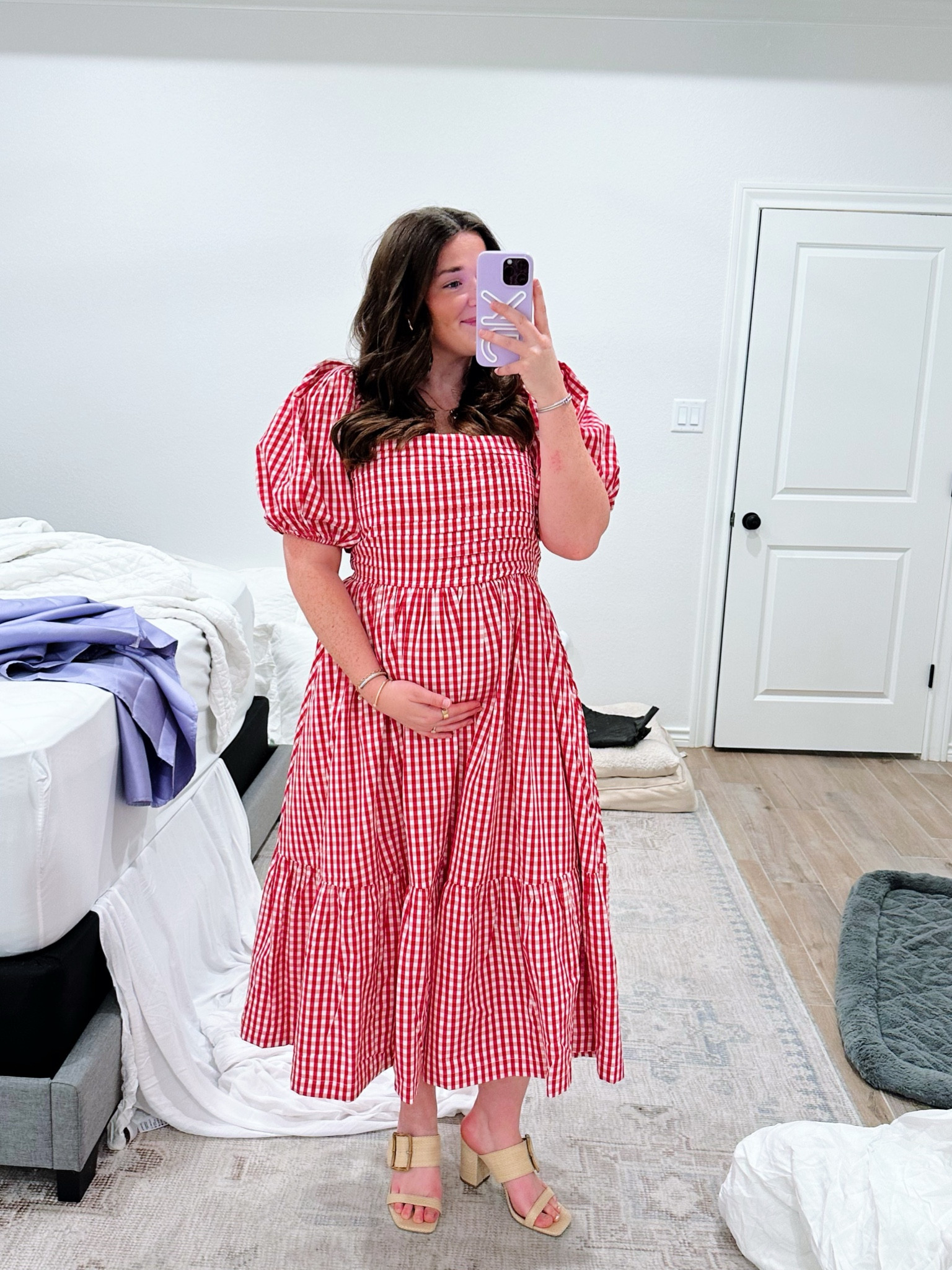 DRESS ON SALE!!have been obsessed with the Emerson from pre-baby, through post partum, & now pregnant again! Buy your size based off your BUST! There will be plenty of room for your bump! 
Current size - large! 

#LTKSaleAlert #LTKFindsUnder100