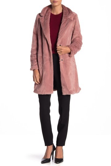 Faux Fur Notch Collar Jacket | Nordstrom Rack