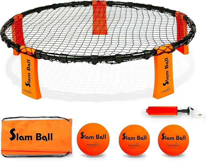 Slam Ball Game - Spike The Ball into The Net at a Park, Beach, Lawn and Backyard – Rally, Set, ... | Amazon (US)