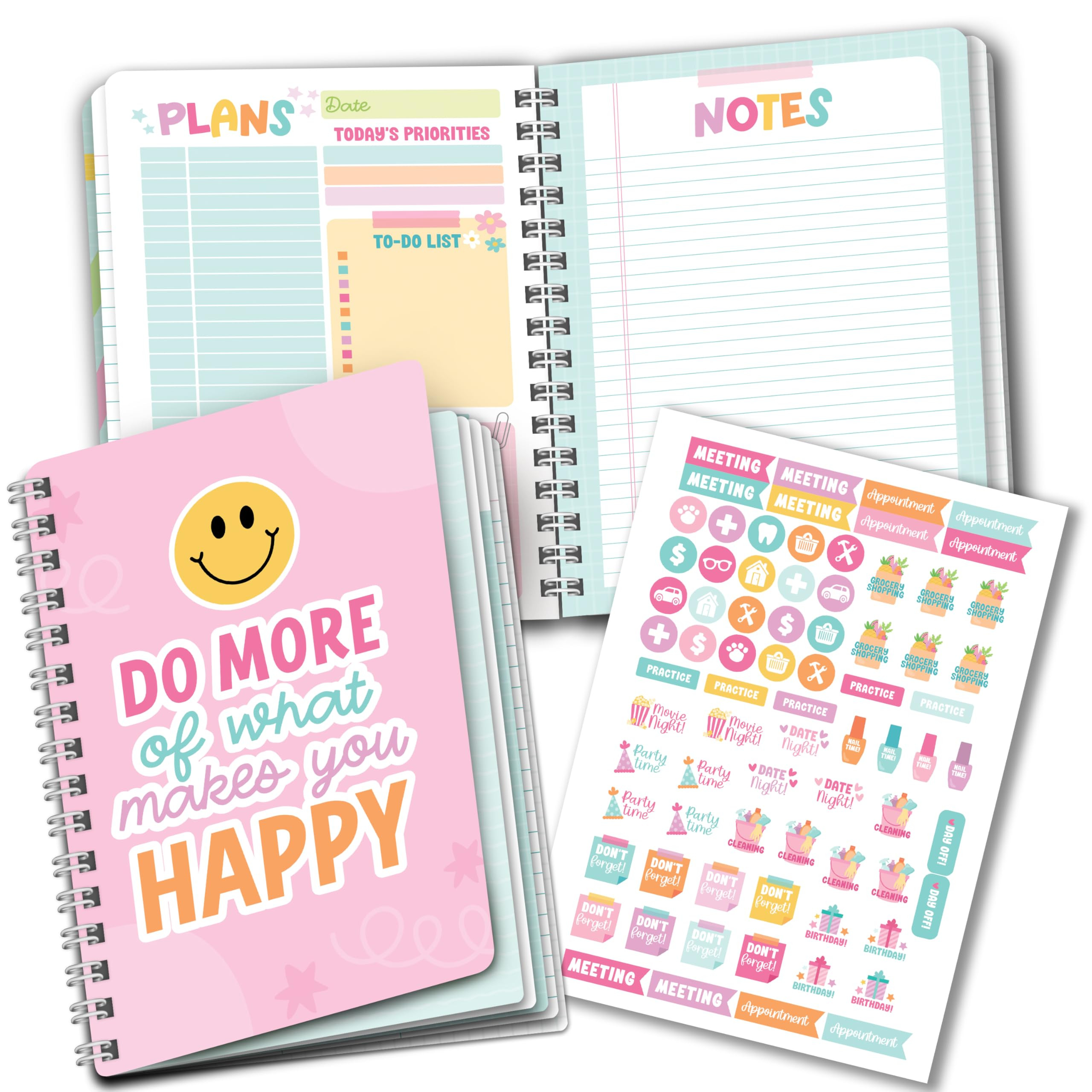 Hadley Designs To Do List Notebook for Work – Daily Planner Undated with Hourly Schedule, Prior... | Amazon (US)