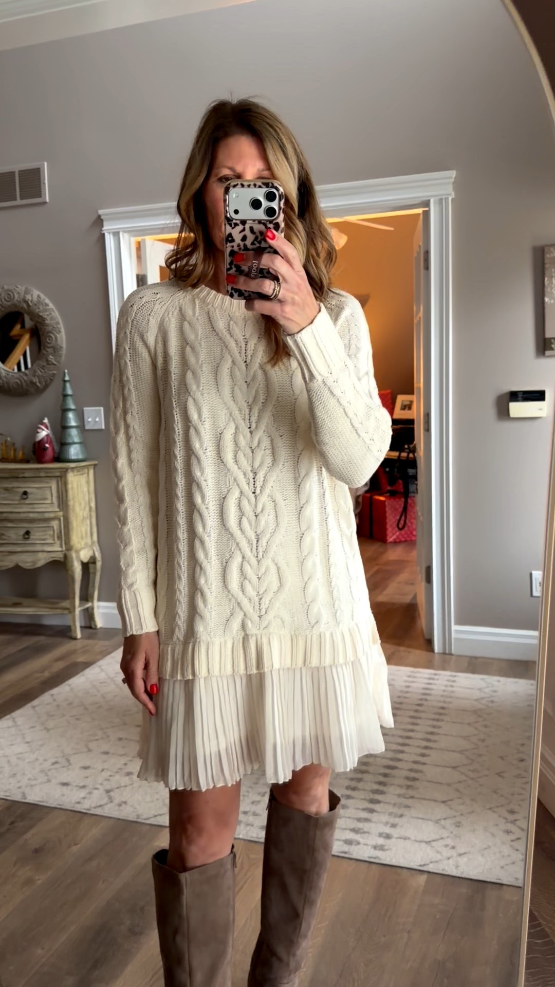 Trending dress 😍

True to size and comes in other colors

My boots are no longer available but I linked similar ones 👢

#LTKSeasonal #LTKFindsUnder50 #LTKootd