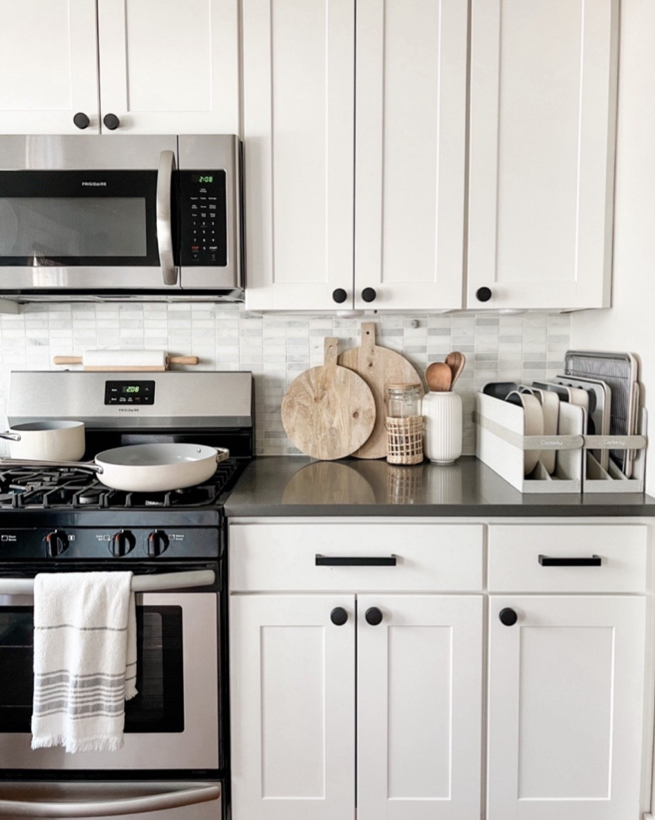 Kitchen must haves! Caraways clean and non toxic cookware is a must have in my kitchen! I’ll never go back. Plus, they look so pretty! Kitchen decor. 

#LTKhome