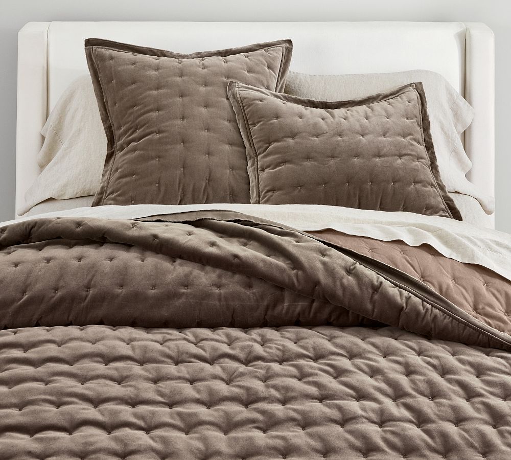 Velvet Tufted Quilt | Pottery Barn (US)