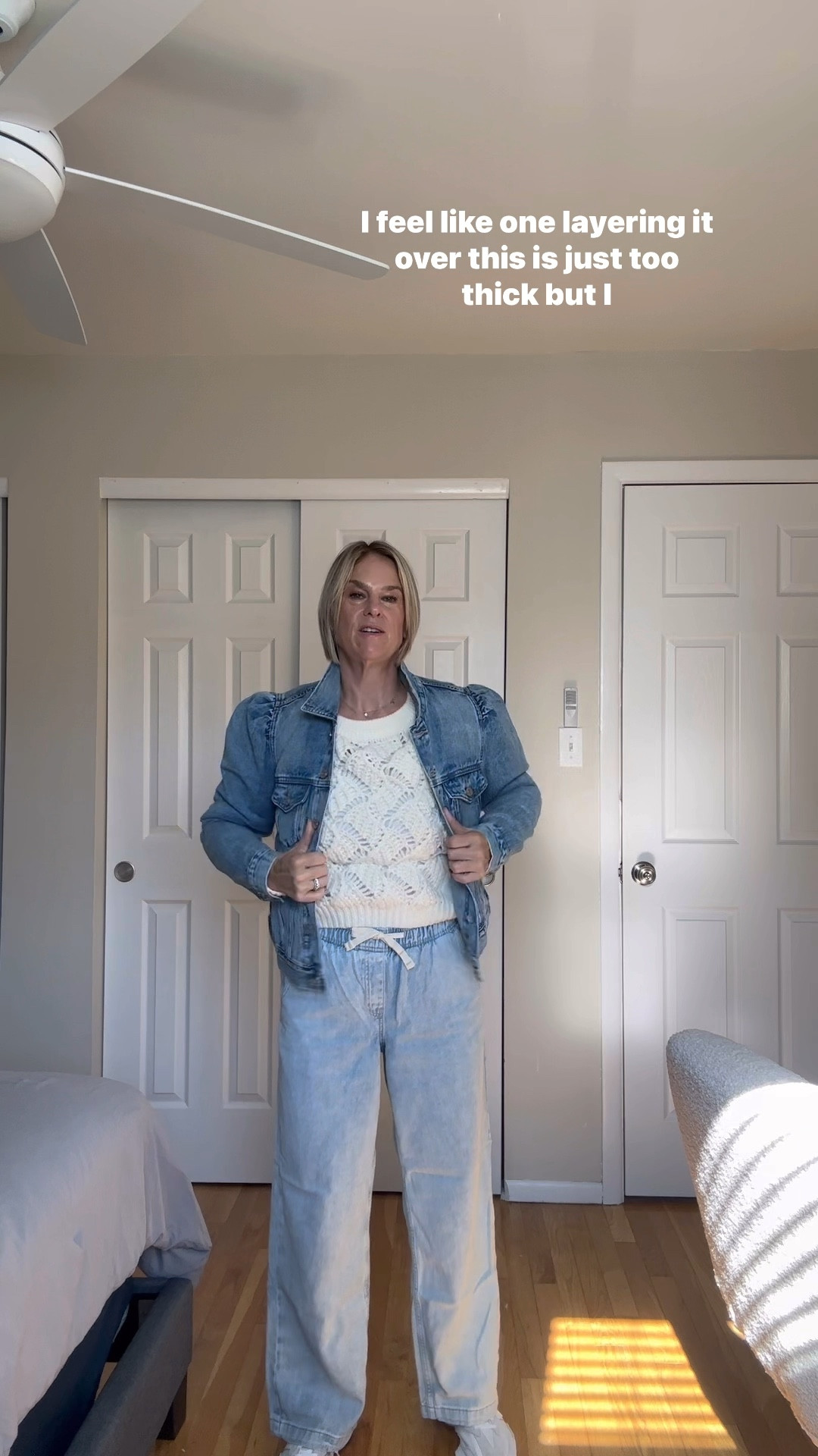 A feminine Jean jacket 

#LTKOver40