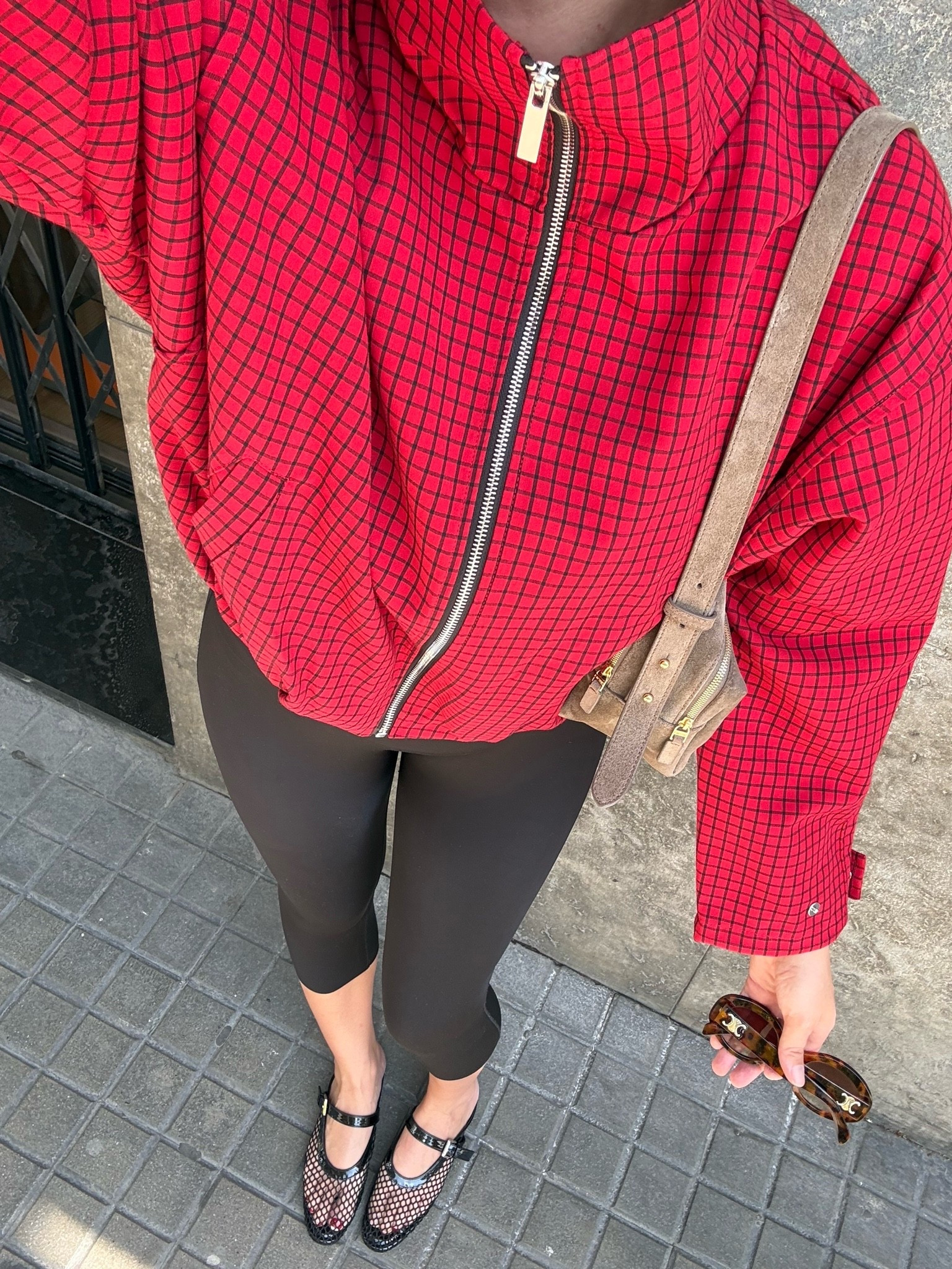 RED CHECK JACKET❤️‍🔥 new in Zara capri leggings mesh ballet flats autumn transition women

#LTKstyletip #LTKshoes #LTKautumn