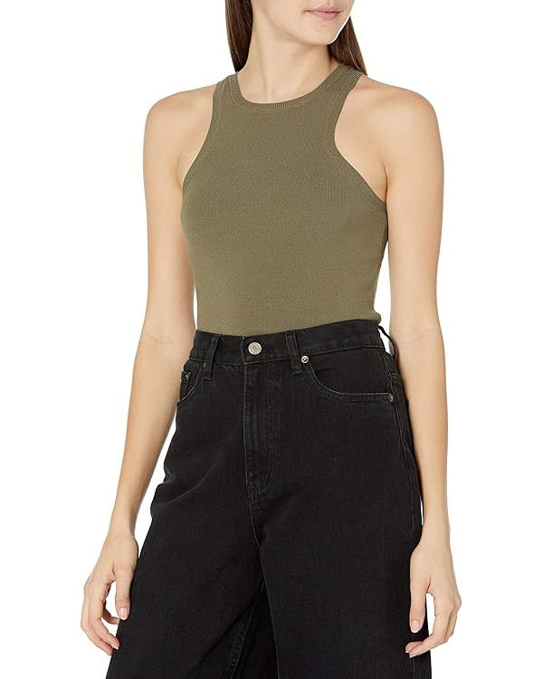 The Drop Women's @lucyswhims Fitted Cutaway Racer Tank Sweater | Amazon (US)