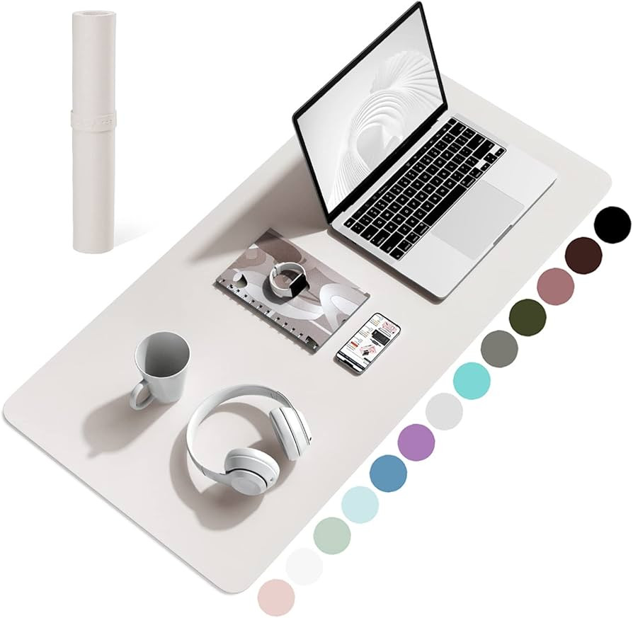 Non-Slip Desk Pad,Mouse Pad,Waterproof PVC Leather Desk Table Protector,Ultra Thin Large Desk Blo... | Amazon (US)