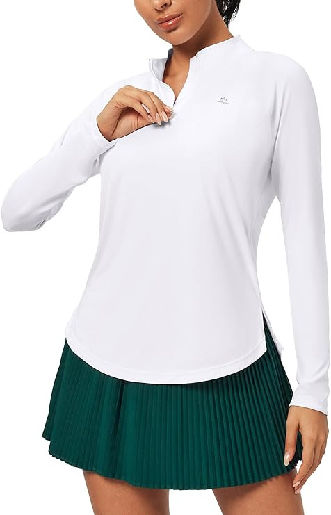 Heathyoga Long Sleeve Workout Tops for Women Golf Shirt UPF 50+ Swim Shirts for Woman UV Sun Prot... | Amazon (US)