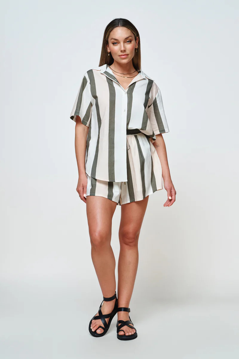 Como Button Down Shirt - Multi Stripe | Apero Label