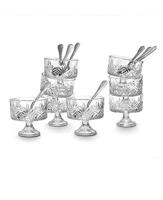 Godinger Dublin Crystal Tasters Trifle 16-Piece Set - Macy's | Macy's