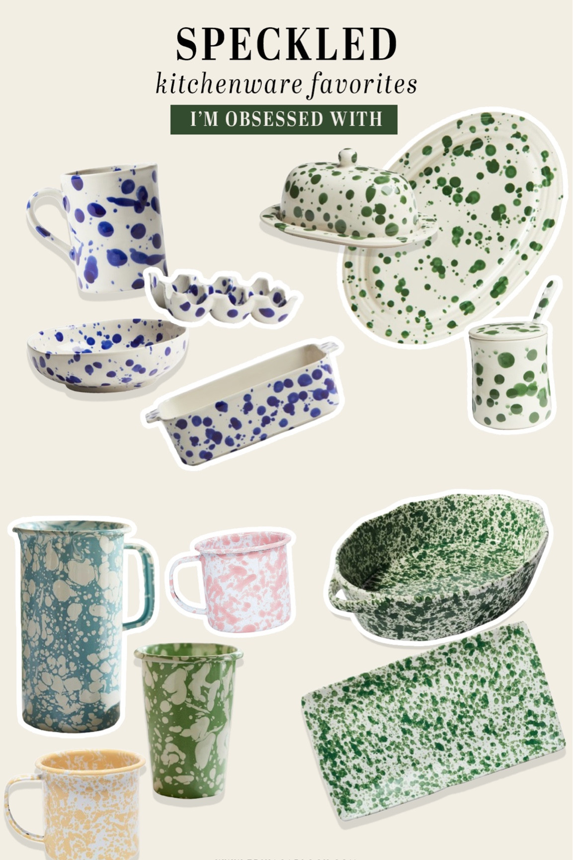 Speckled kitchenware I'm obsessed with inspired by pottery from Puglia Italy. This new collection from H&M is everything ✨ #speckledpottery #kitchenware 

#LTKSeasonal #LTKHome