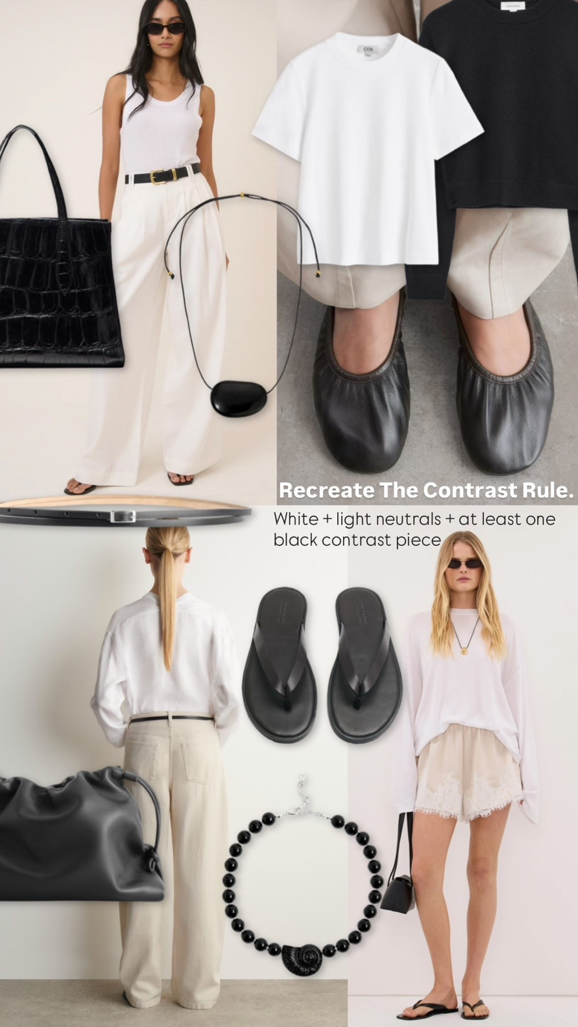 Summer outfits - add a black finishing touch to bring contrast and an interesting point of view to your white outfits 🤍🖤

#LTKuk #LTKsummer #LTKstyletip