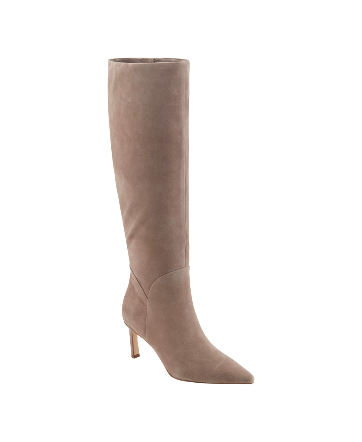 Marc Fisher Ltd Women's Sabrina Tall Pointed Toe Dress Boots - Taupe Suede | Macy's