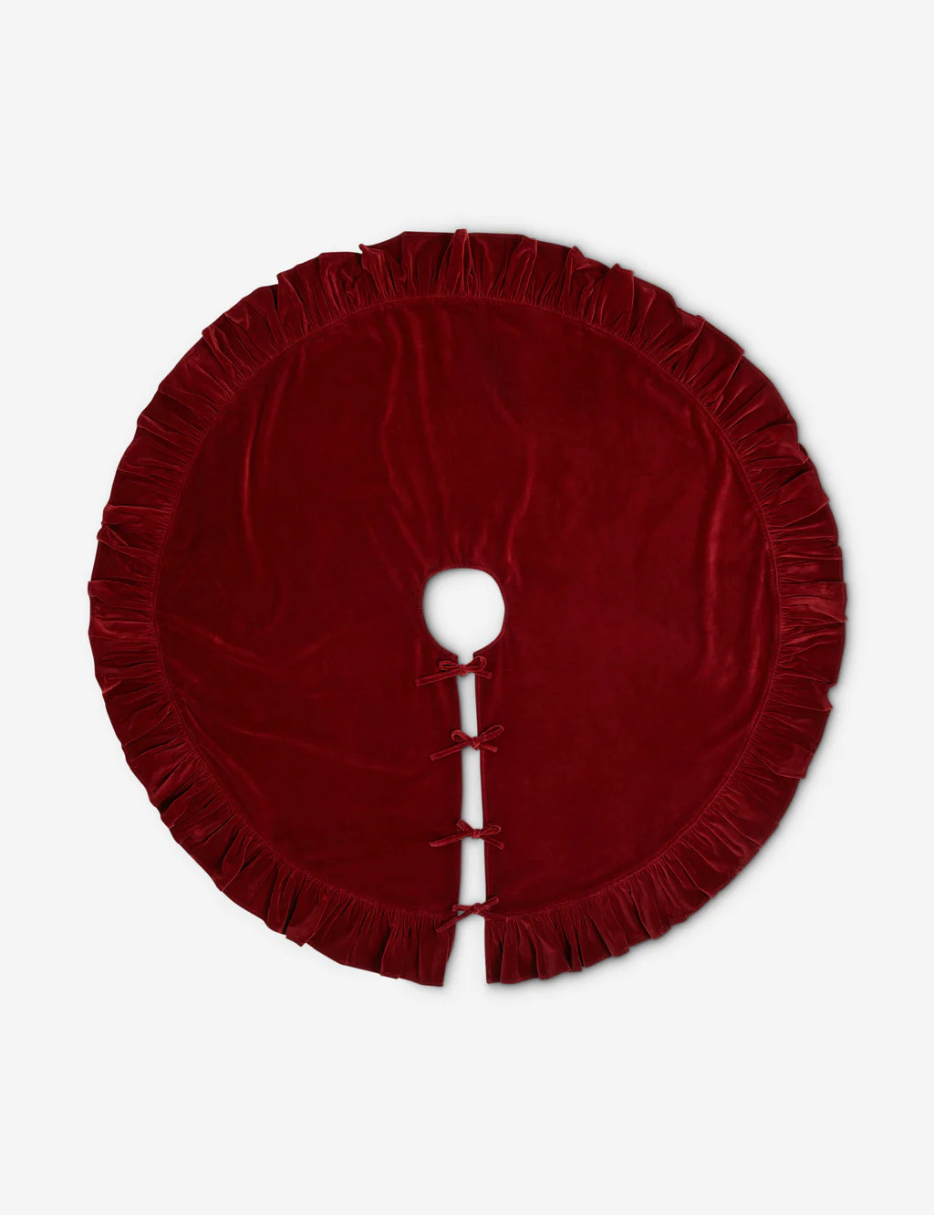 Mauree Velvet Tree Skirt | Lulu and Georgia 