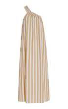 Donatella One-Shoulder Striped Cotton Maxi Dress | Moda Operandi (Global)