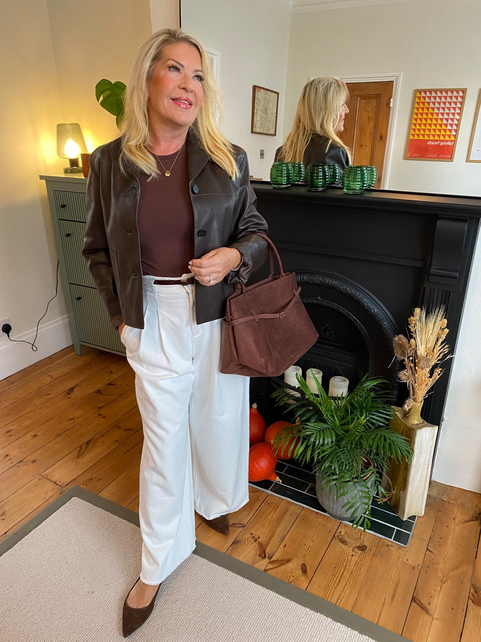 Wearing vs styling the colour of the season: brown.
New video out now on my YT channel with top tips! 

#LTKStyleTip #LTKSeasonal