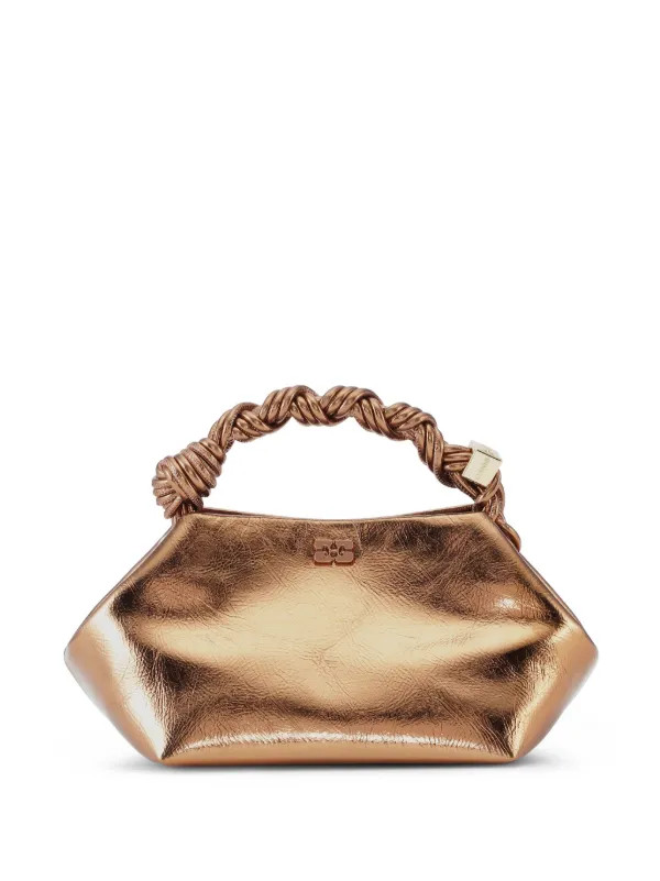 GANNI Petit Sac Métallisé Ganni Bou | Marron | FARFETCH FR | Farfetch Global