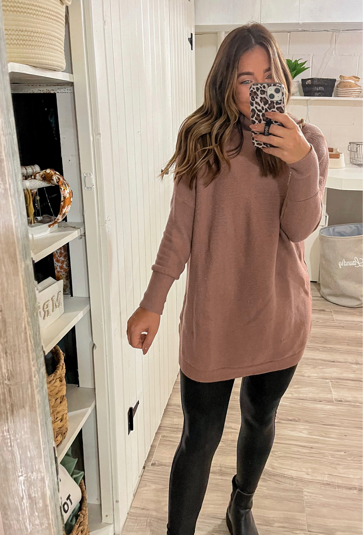 Small sweater, medium leggings, boots TTS

#LTKSeasonal #LTKU #LTKstyletip