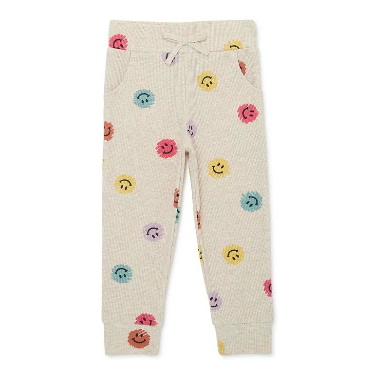 Garanimals Baby and Toddler Girls Thermal Joggers, Sizes 12 Months-5T | Walmart (US)