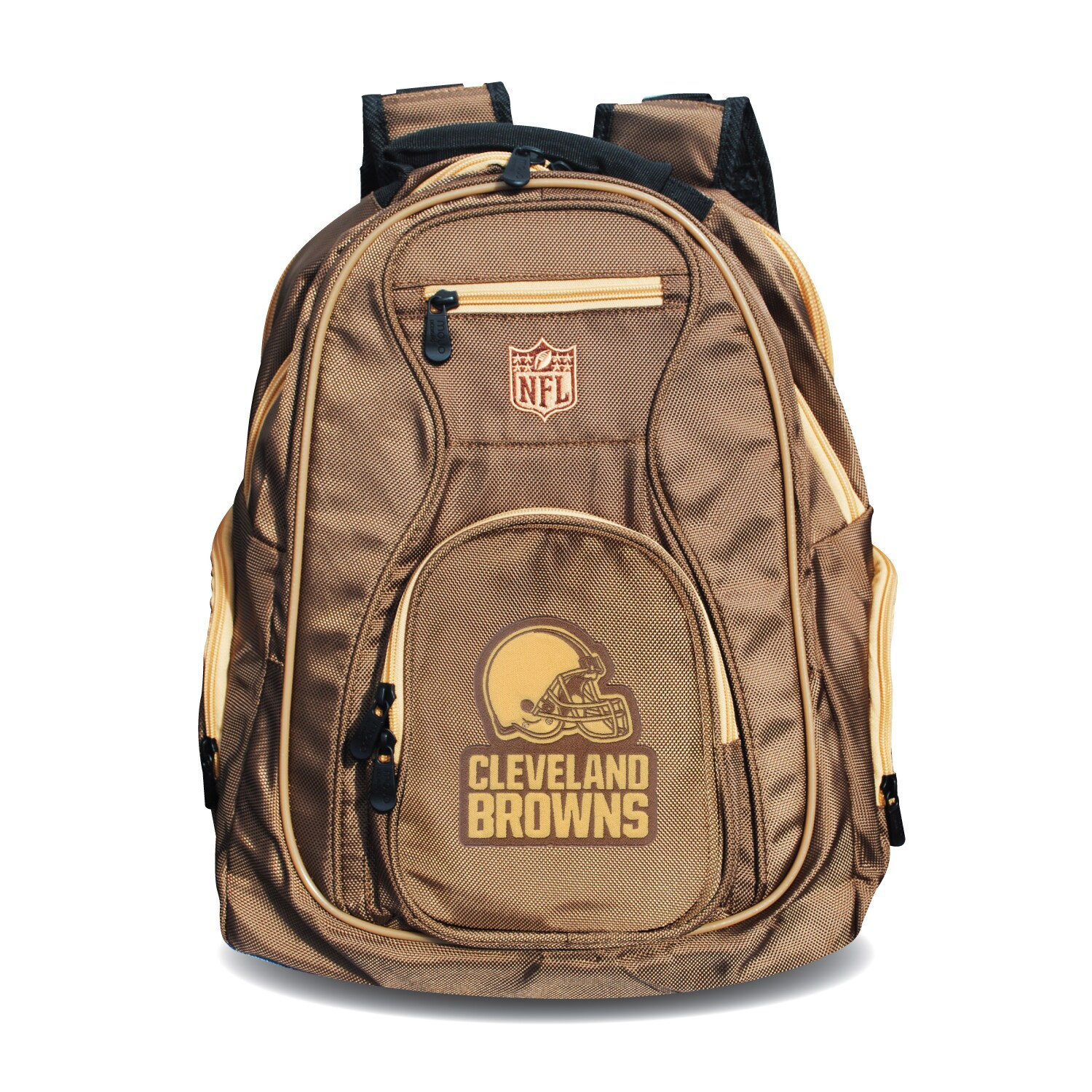 Cleveland Browns MOJO 19" Premium Laptop Backpack - Tan | Fanatics