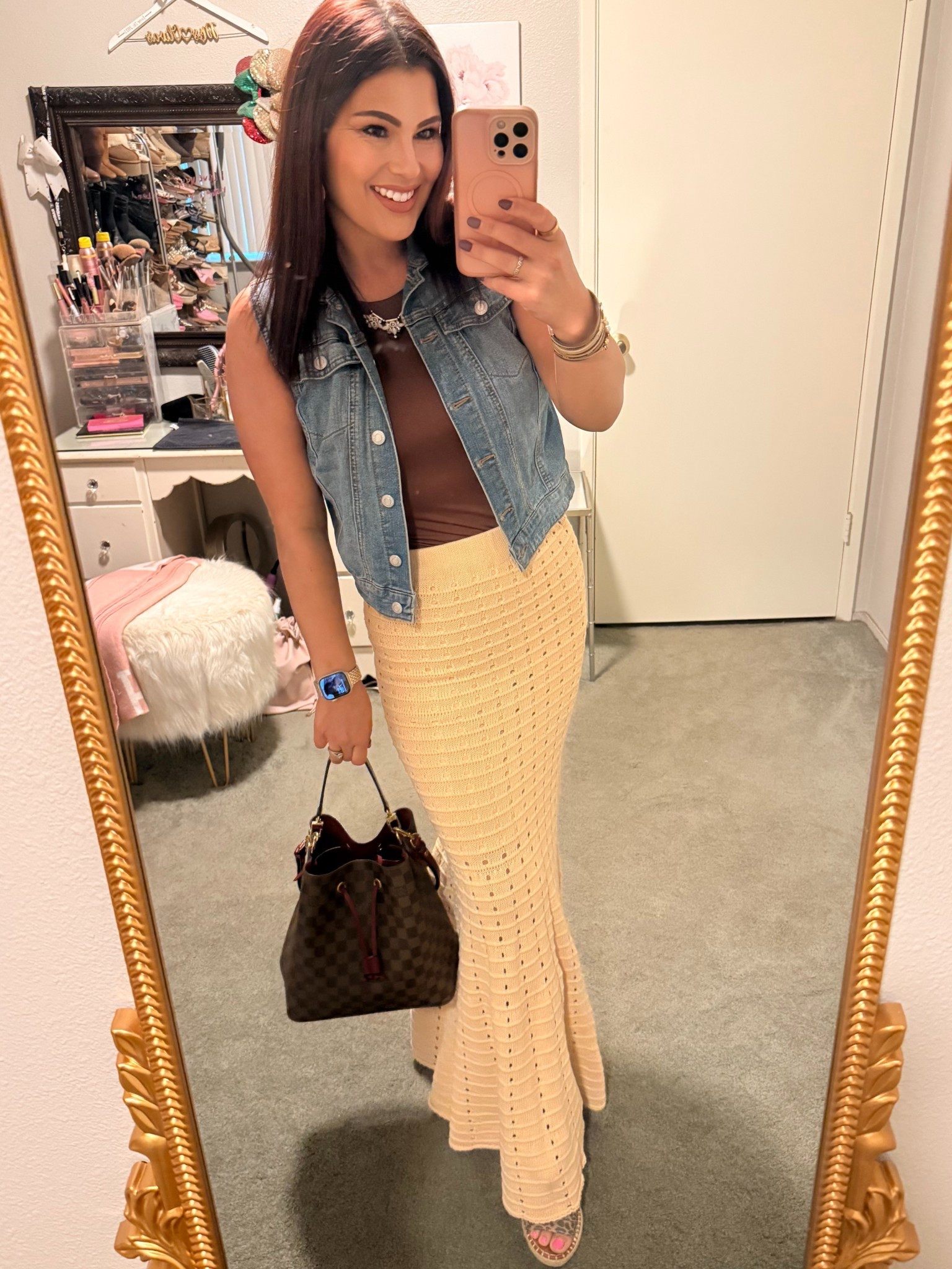 Fall outfit | crochet skirt | denim vest 

#LTKStyleTip #LTKPetite #LTKU