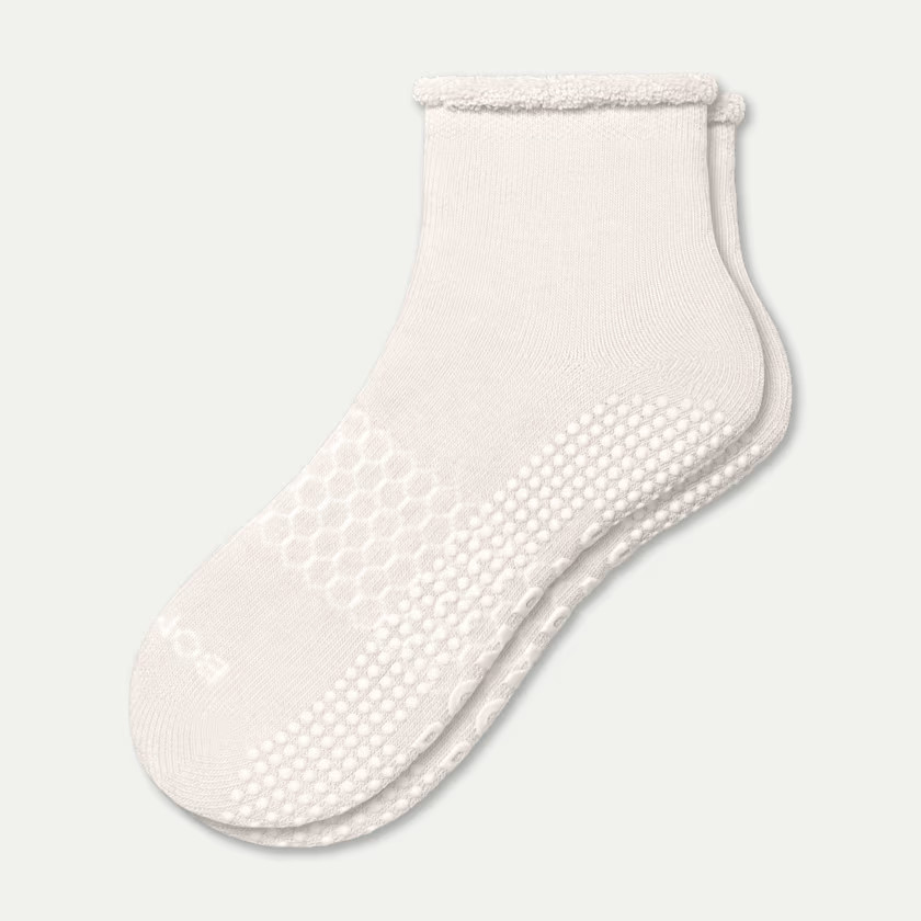 Women's Merino Wool Blend Roll-Top Gripper House Socks | Bombas