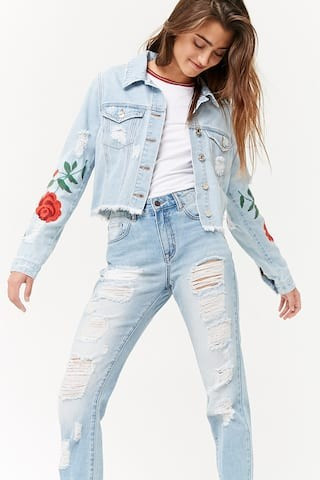 Distressed Boyfriend Jeans | Forever 21 (US)