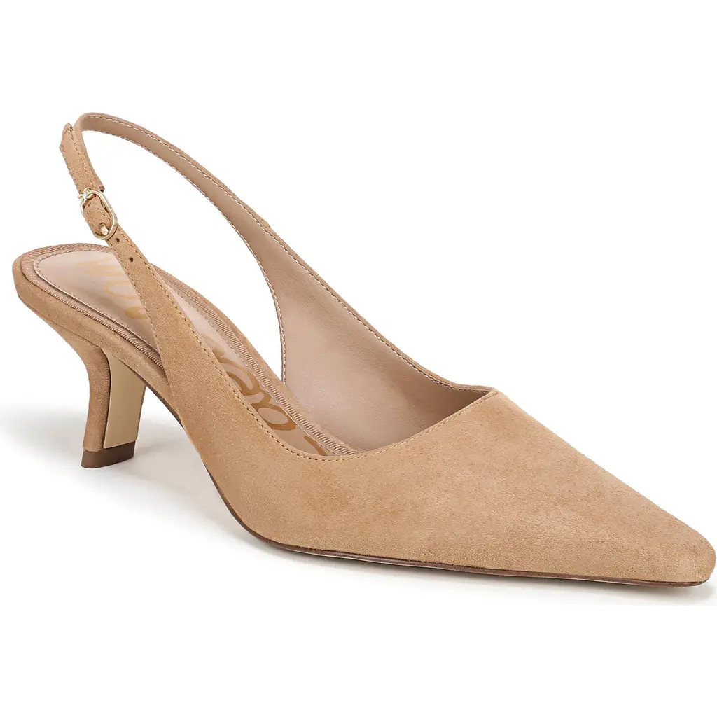 Sam Edelman Bianka Slingback Pump in Cyprus Tan at Nordstrom, Size 5 | Nordstrom
