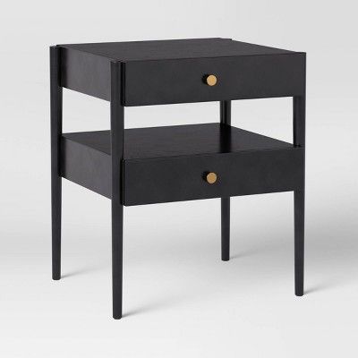 2 Drawer Nightstand Charcoal Gray - Project 62&#8482; | Target