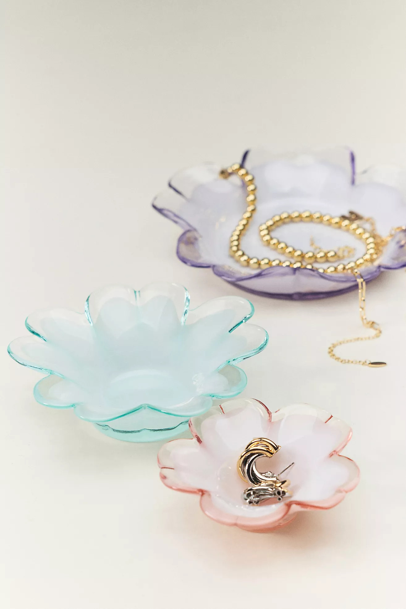 Glass Flower Trinket Dish | Anthropologie (US)
