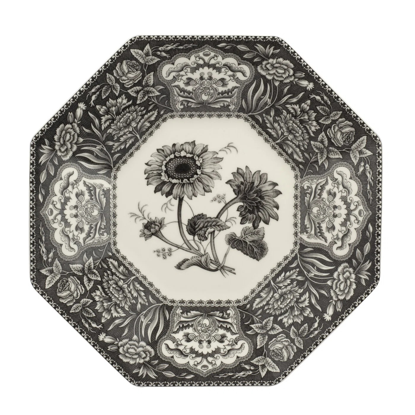 Spode Heritage Collection Octagonal Platter 14" Floral | Wayfair | Wayfair North America