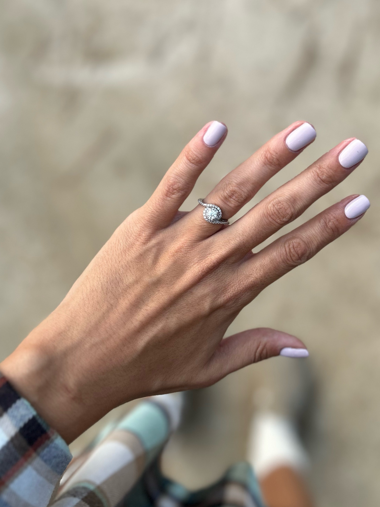Fall neutral mani - not too white & bright for fall, beautiful light purple tones

#LTKBeauty #LTKStyleTip #LTKFindsUnder50