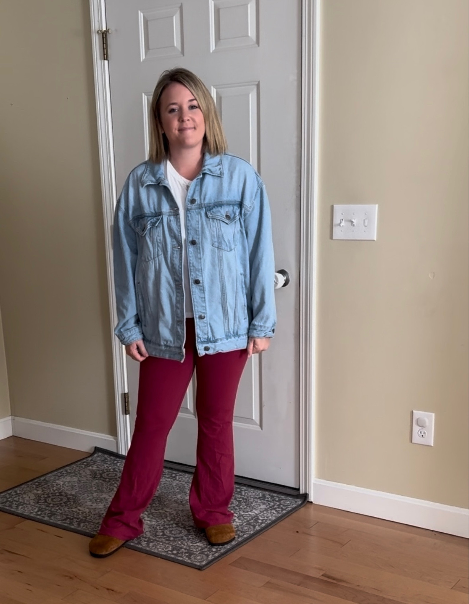 The best jean jacket ever 

#LTKSeasonal #LTKfindsunder50 #LTKsalealert