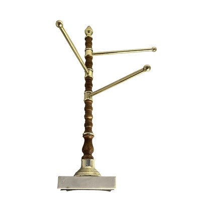 #8200 VINTAGE WOOD TOWEL  JEWELRY RACK WITH MARBLE BASE  | eBay | eBay US