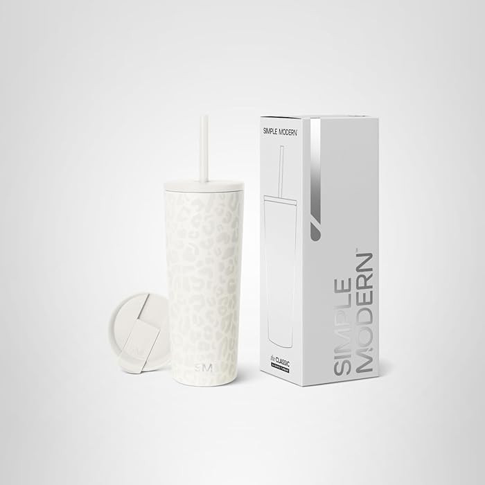 Simple Modern Insulated Tumbler with Lid and Straw | Iced Coffee Cup Reusable Stainless Steel Wat... | Amazon (US)