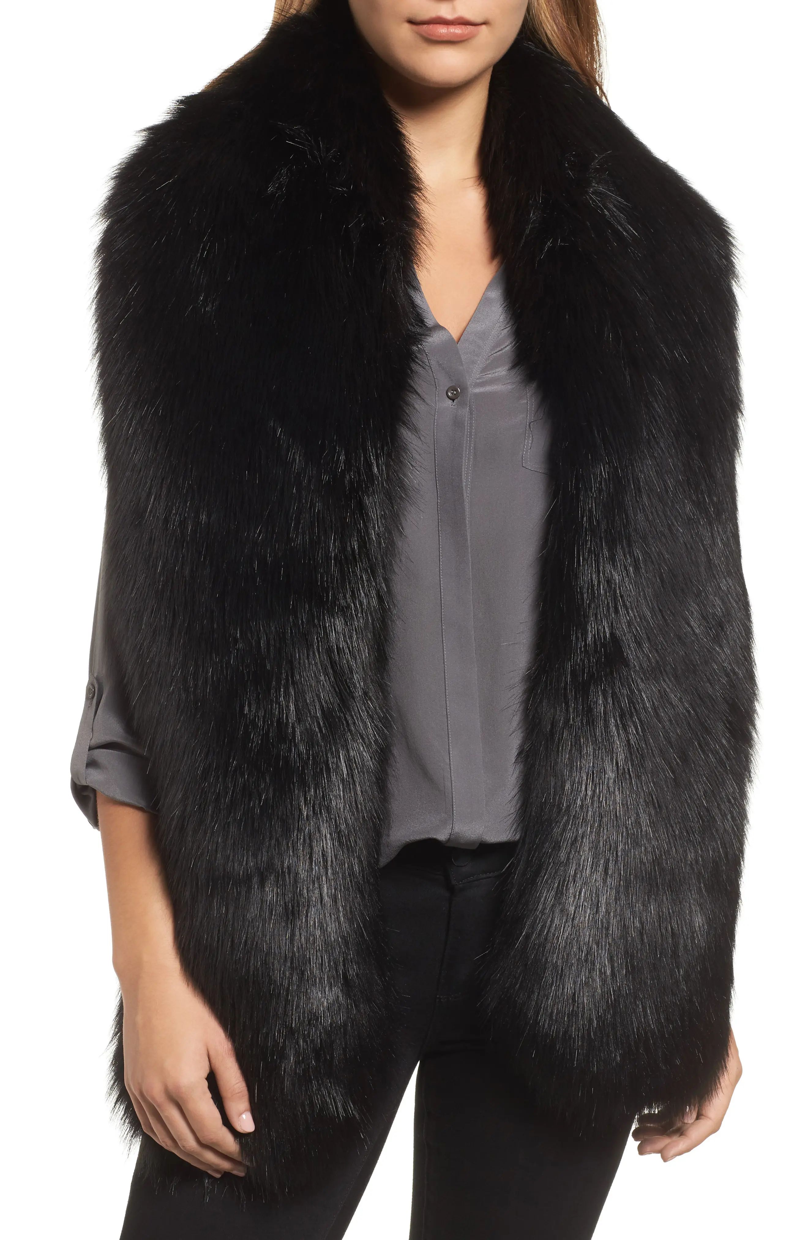 Halogen® Faux Fox Fur Stole | Nordstrom