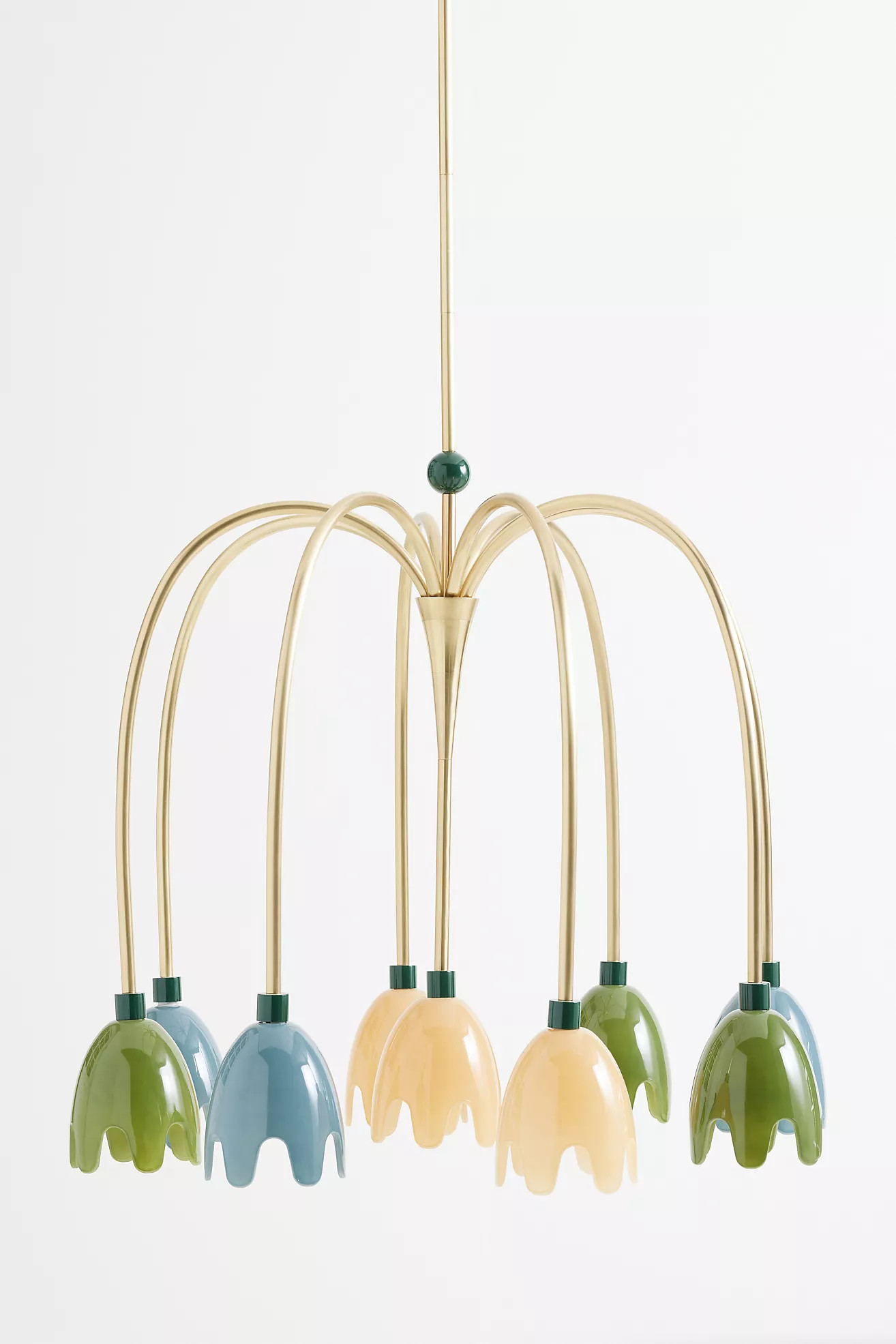 Merve Kahraman Floral Glass Chandelier | Anthropologie (US)