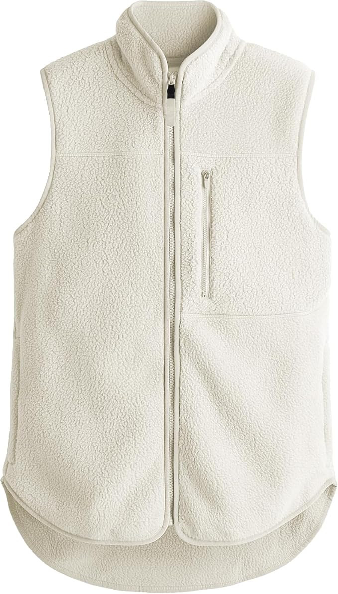 Womens Polar Fleece Vest Warm Zip Up Vest Sleeveless Coat Vest Casual Fall Winter Sports Vest Out... | Amazon (US)