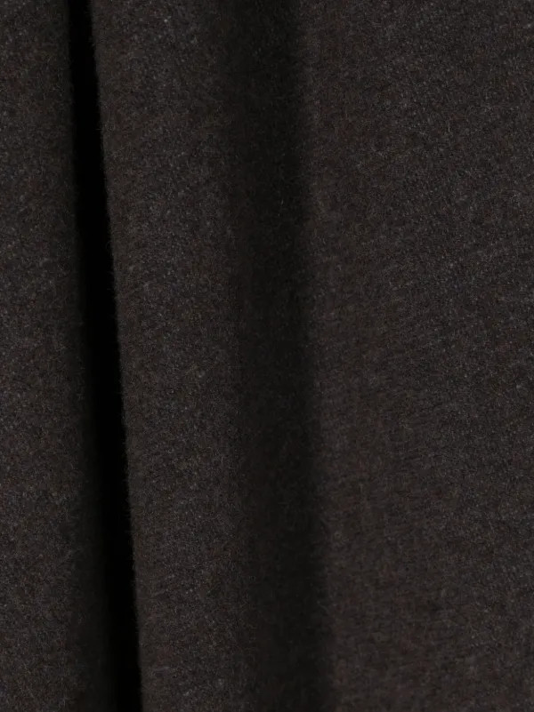 GANNI Logo intarsia-knit fringe-detailing Scarf  - Farfetch | Farfetch Global